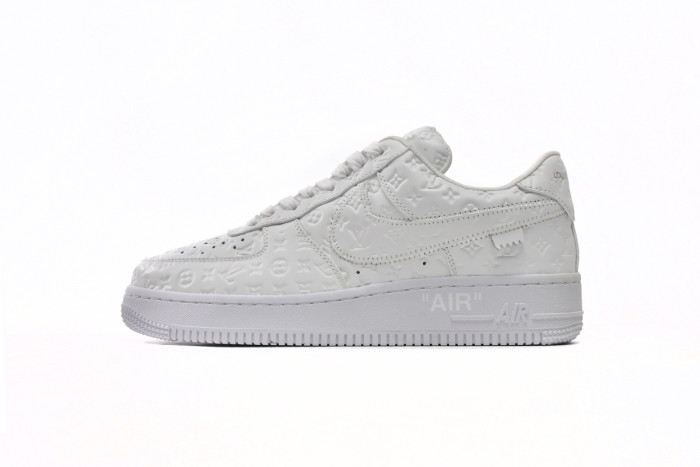 Lou1s Vuitt0n x Nike Air Force 1 Triple White