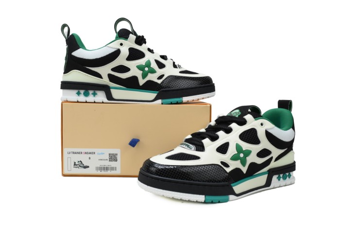 Lou1s Vuitt0n Skate Sneaker Black Green