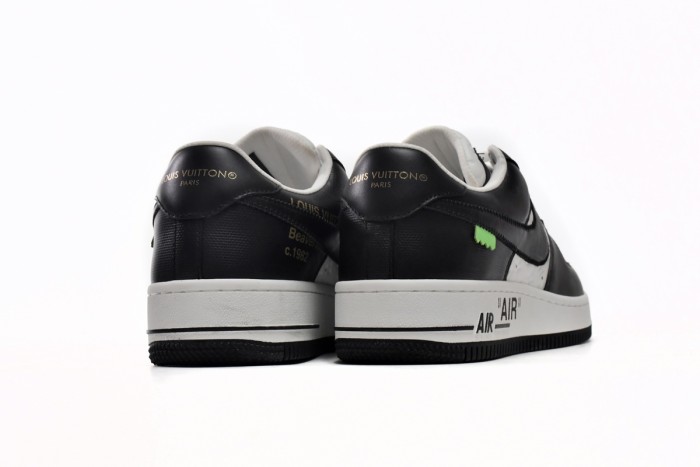 Lou1s Vuitt0n x Nike Air Force 1 Black White