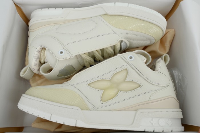 Lou1s Vuitt0n Skate Sneaker All White