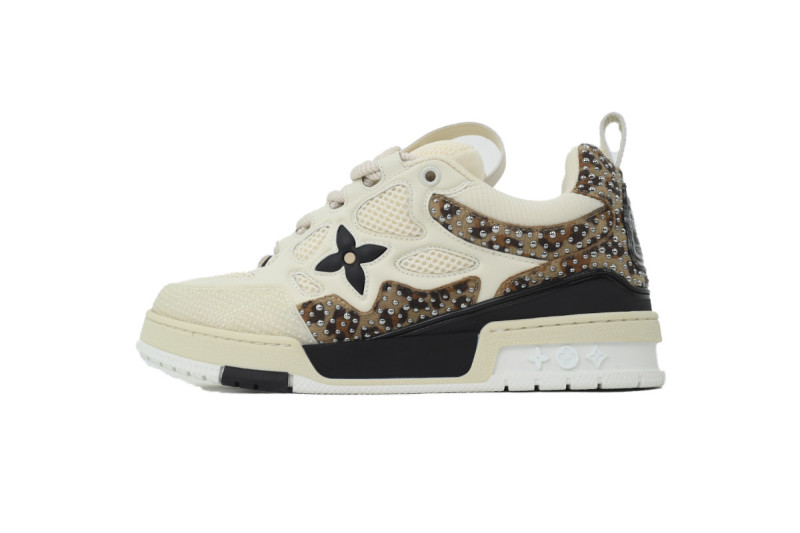 Lou1s Vuitt0n Skate White Coffee Diamond