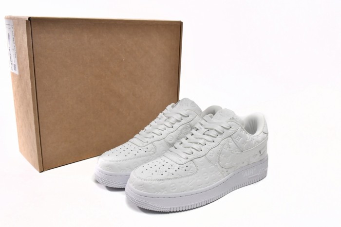 Lou1s Vuitt0n x Nike Air Force 1 Triple White