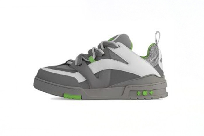 Lou1s Vuitt0n Skate Sneaker Grey Green