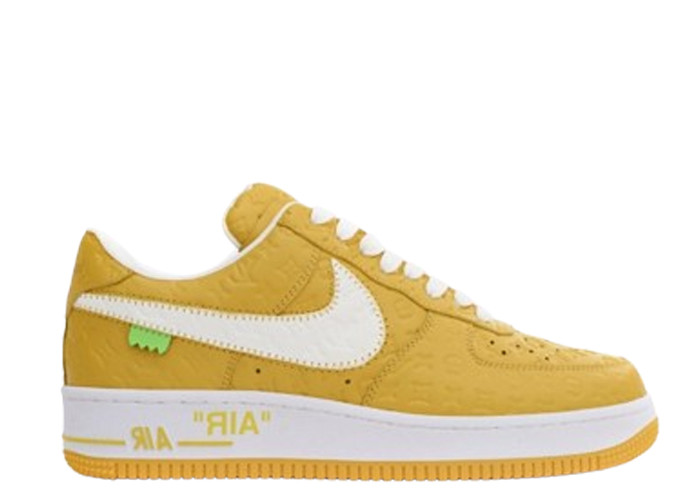 Lou1s Vuitt0n x Nike Air Force 1 Co Branded White Yellow