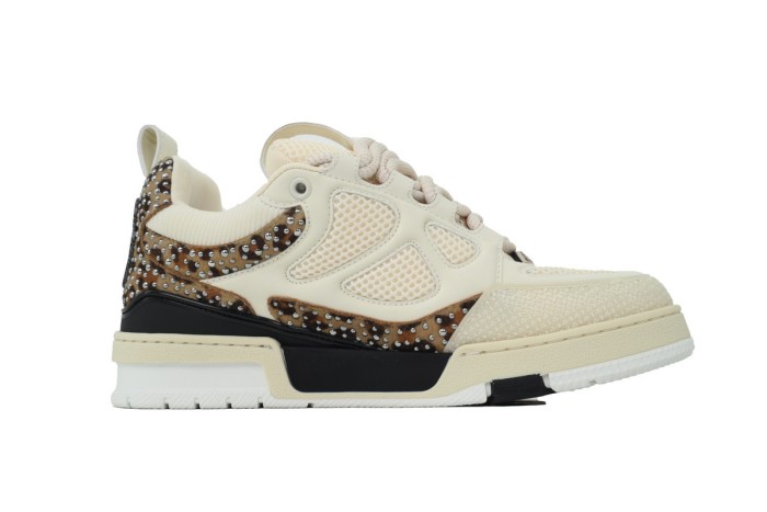 Lou1s Vuitt0n Skate White Coffee Diamond
