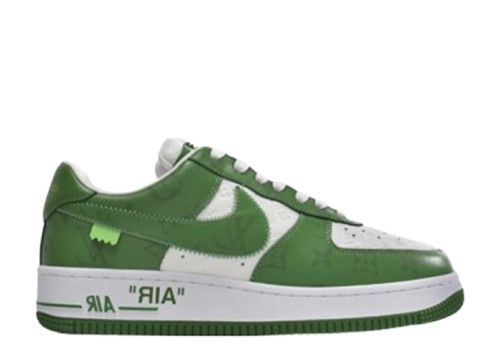 Lou1s Vuitt0n x Nike Air Force 1 White Green