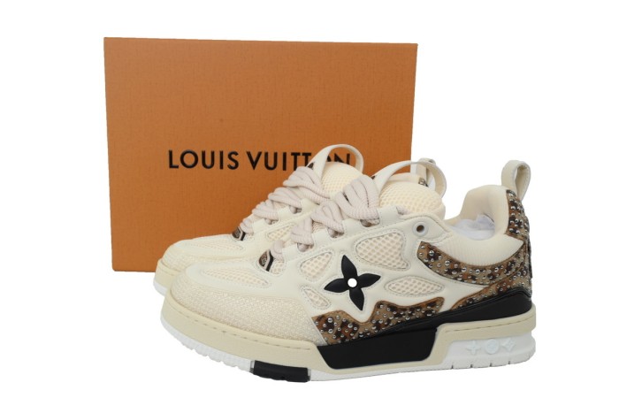 Lou1s Vuitt0n Skate White Coffee Diamond