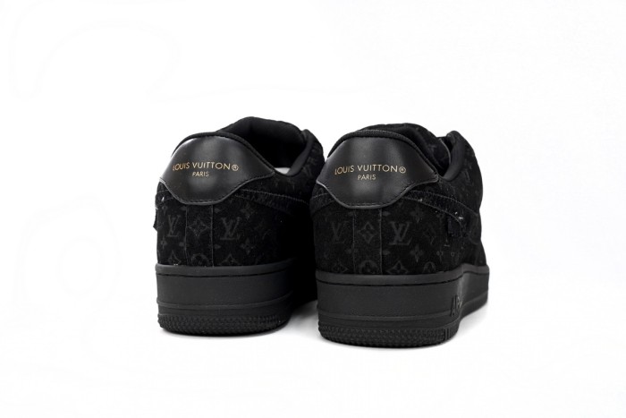 Lou1s Vuitt0n x Nike Air Force 1 All Black