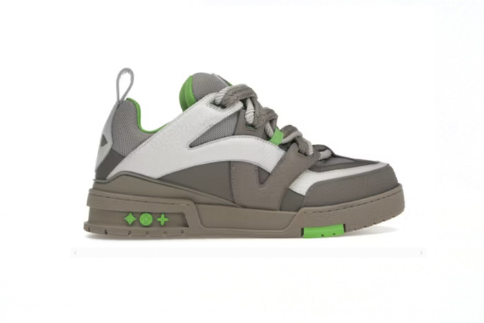 Lou1s Vuitt0n Skate Sneaker Grey Green