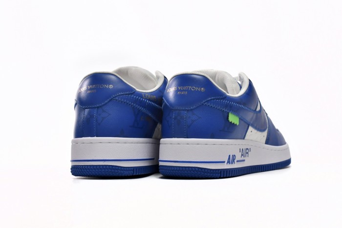 Lo1is Vuitt0n x Nike Air Force 1 White Blue