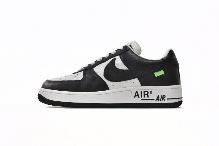 Lou1s Vuitt0n x Nike Air Force 1 Black White