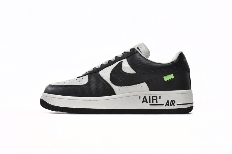 Lou1s Vuitt0n x Nike Air Force 1 Black White