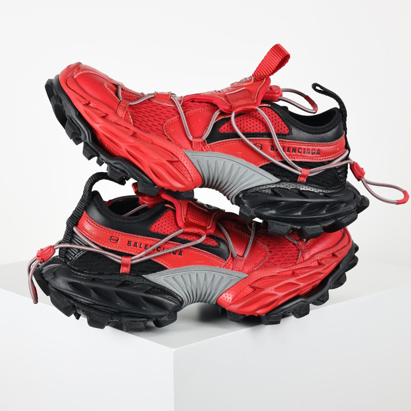 Balenciaga Hike Sneaker in Red/Black