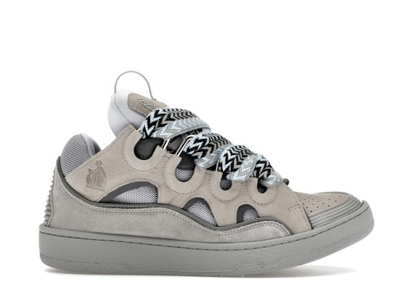 Lanvin Leather Curb Light Grey Blue