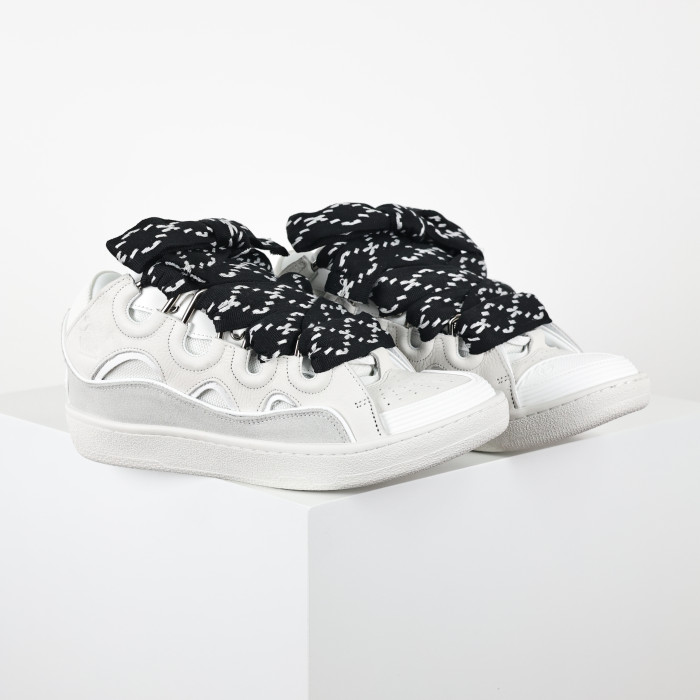 Lanvin Wmns Curb Sneakers 'White Black'