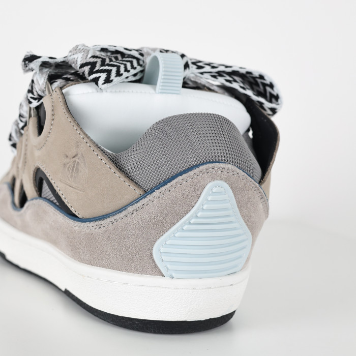 Lanvin Leather Curb Grey Light Blue