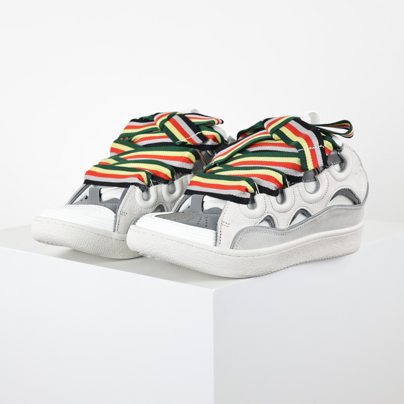 Lanvin Leather Curb White Multi