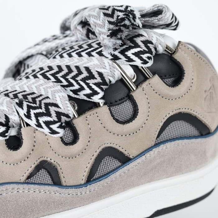 Lanvin Leather Curb Grey Light Blue