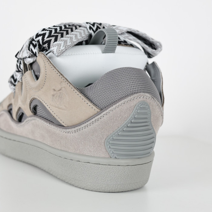 Lanvin Leather Curb Light Grey Blue