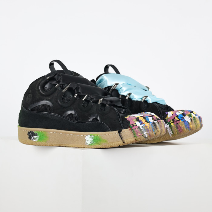 Lanvin Leather Curb Gallery Dept. Black Multi