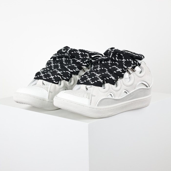 Lanvin Wmns Curb Sneakers 'White Black'