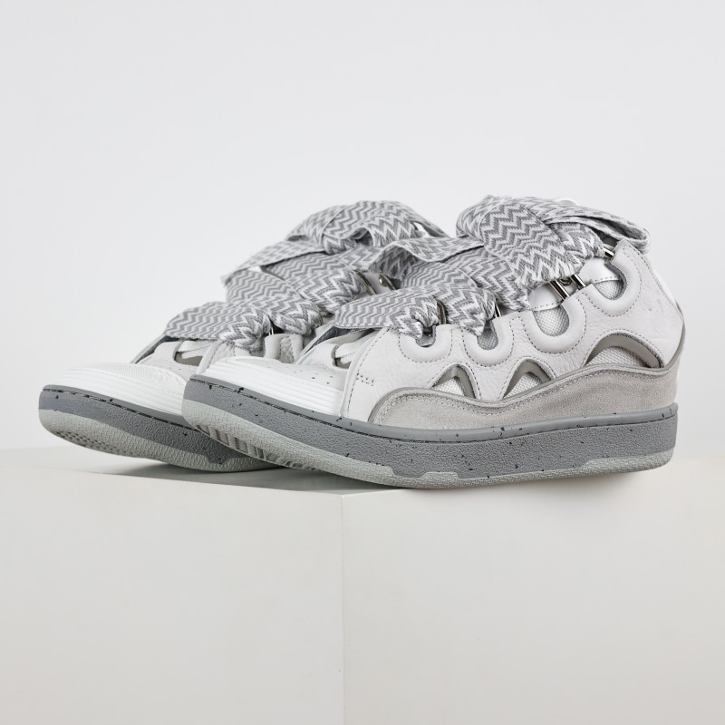 L@nvin Wmns Curb Sneakers 'White Grey'