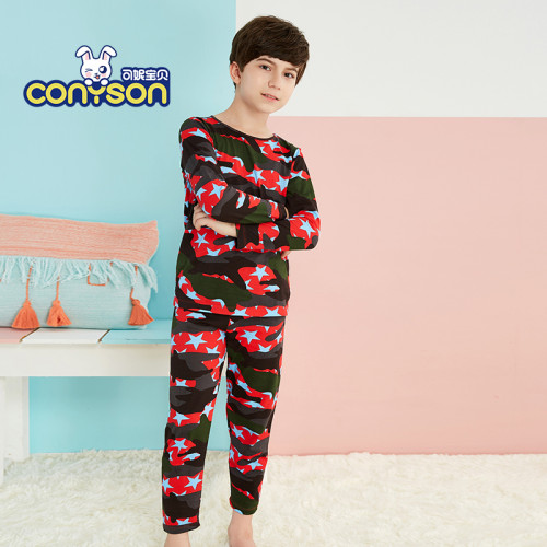 Camo printed kids sleepwear kids pajamas sets boys pajamas sleepwear sets SH10804
