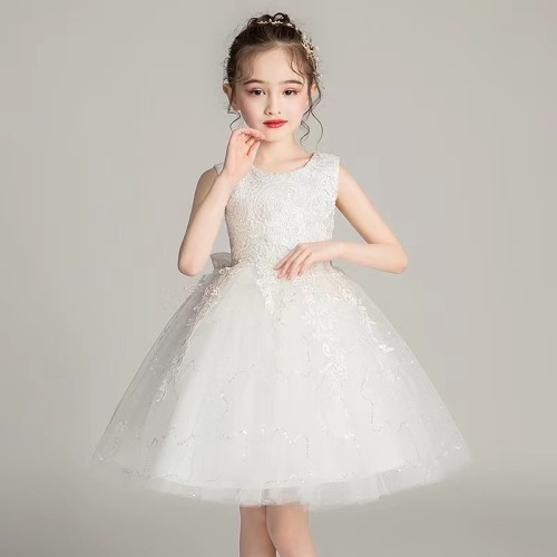 Conyson Hot Sale Summer Western style Polyester And Cotton Sleeveless 3-8 Year Elegant Baby Girl Princess Dresses
