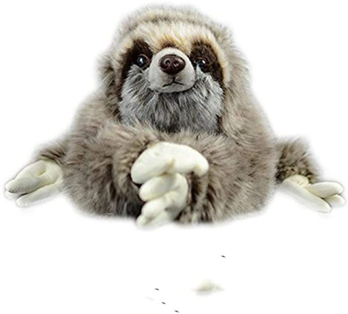 Premium Three Toed Sloth Real Life Plush Stuffed Animal Toy Gifts for Kids 35cm/12.5inch