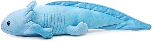 Axolotl Plush Toy - Simulation Blue Axolotl Fish Soft Creepy Stuffed Animals 21 Inch, Cute Blue Lizard Toys Real Plushie Toy, Gift Collection for Kids
