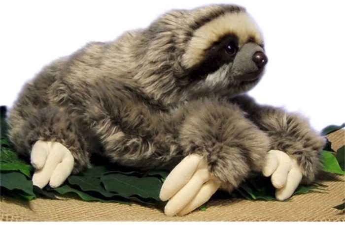 Premium Three Toed Sloth Real Life Plush Stuffed Animal Toy Gifts for Kids 35cm/12.5inch