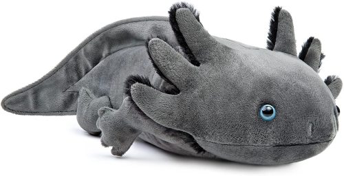 Simulation Axolotl Plush Toy - 20  Soft Realistic Gray Axolotl Fish Lizard Creepy Stuffed Animals Cute Gray Reptilian Toys Real Plushie Toy, Unique Plush Gift Collection for Kids