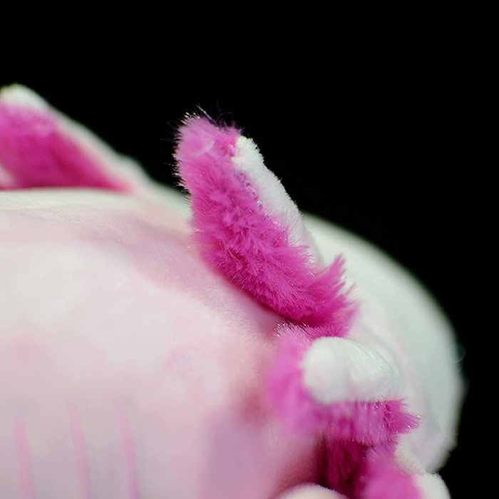 Simulation Axolotl Plush Toy - 20  Soft Realistic Pink Axolotl Fish Lizard Creepy Stuffed Animals Cute Pink Reptilian Toys Real Plushie Toy, Unique Plush Gift Collection for Kids (Pink)