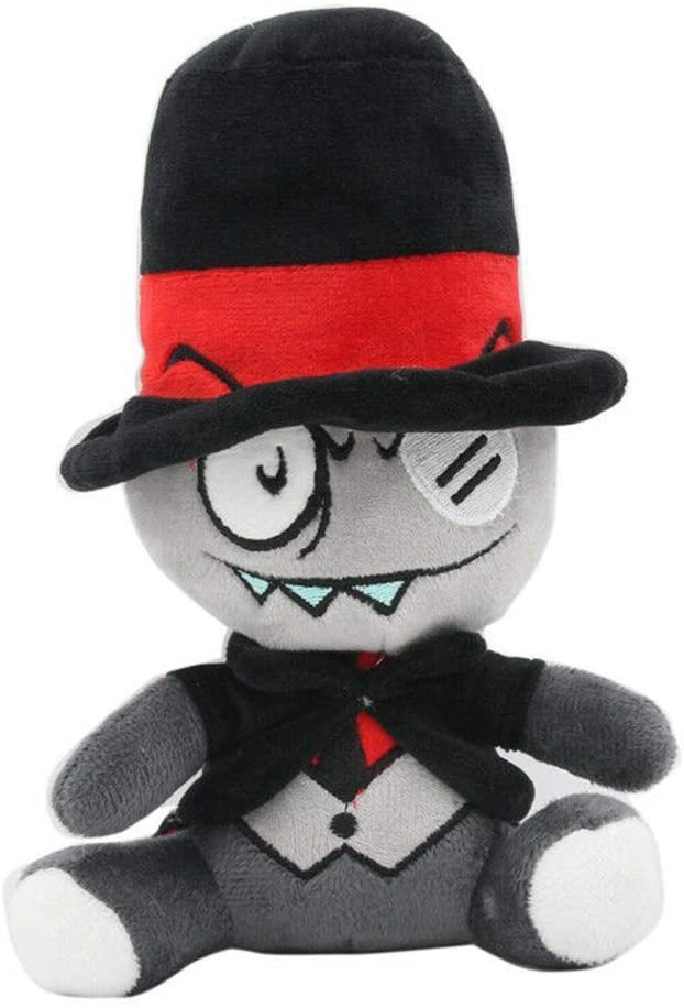Villainous Black Hat Plush Figure Toy Soft Stuffed Doll Gift 7.8 