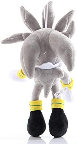 Plush Toy 30cm 11.8  Silver Sonic Plush Super Sonic The Hedgehog Plush Toy Sonic Toys Sonic Tails Knuckles Shadow Stuffed Dolls Keychain