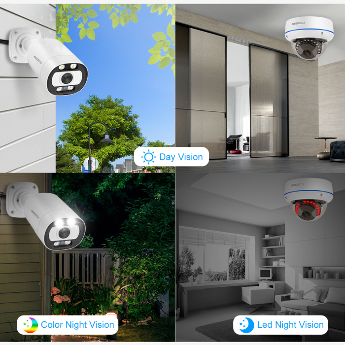 8CH 5MP POE Camera System with Indoor and Outdoor Cameras