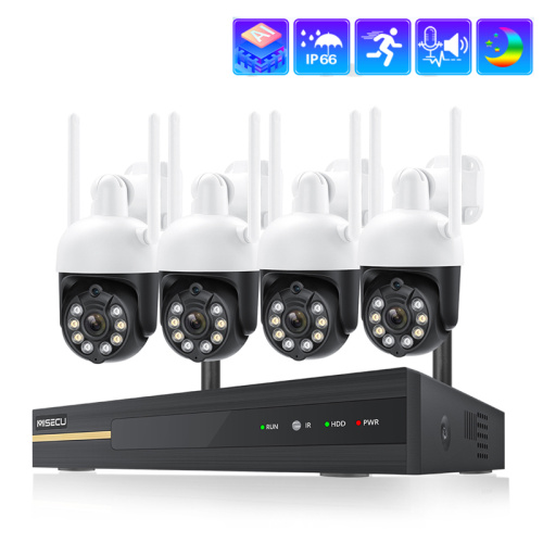 MISECU H.265 3MP 8CH HD Wireless CCTV System Support Pan Control