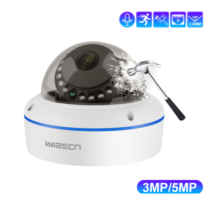 5MP 3MP H.265 POE Indoor Camera with Metal Case