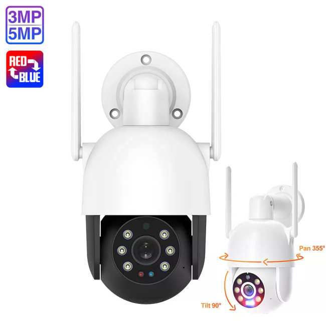XM-PT825B-30W  3MP WiFi PTZ AI Human Tracking Dome Camera