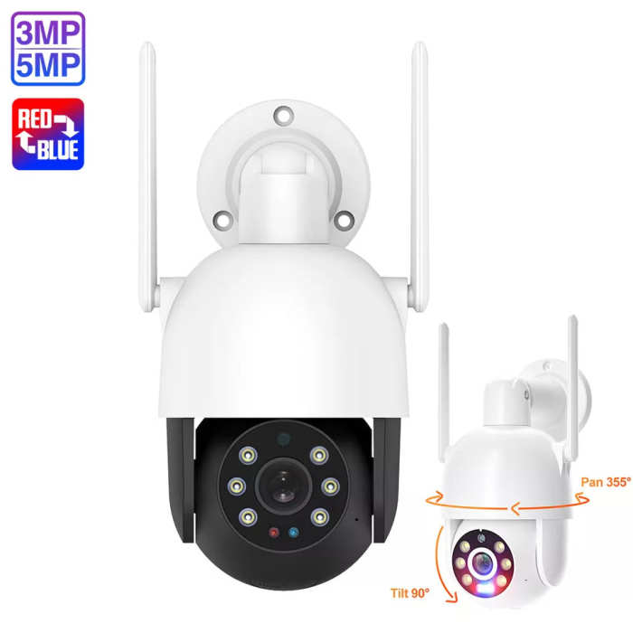 XM-PT825B-50W  5MP WiFi PTZ AI Human Tracking Dome Camera