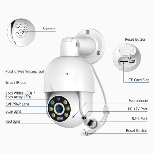 XM-PT825 8MP/4MP Network Dome PTZ POE Security Camera