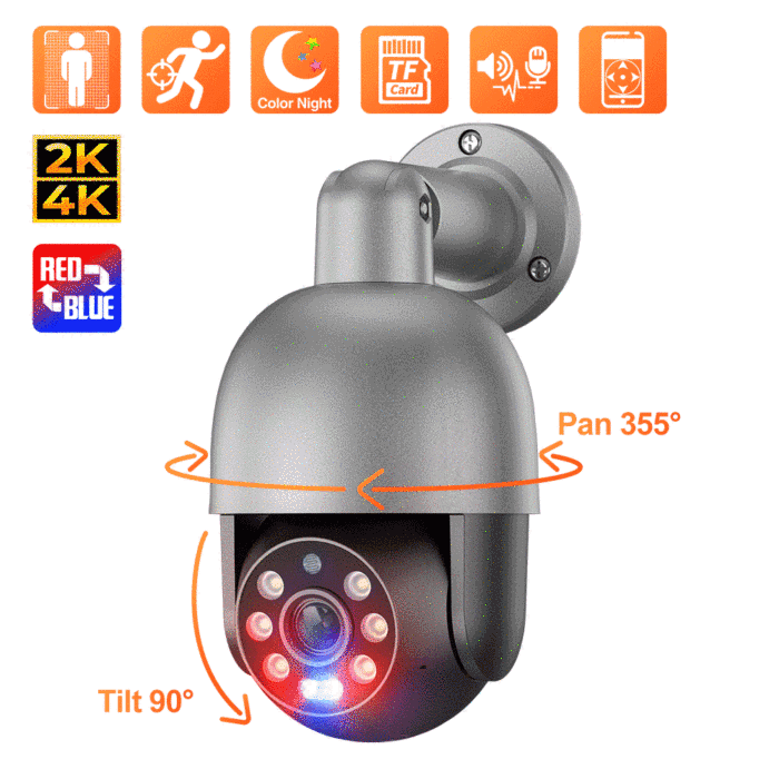 XM-PT825G 8MP/4MP Network Dome PTZ POE Security Camera