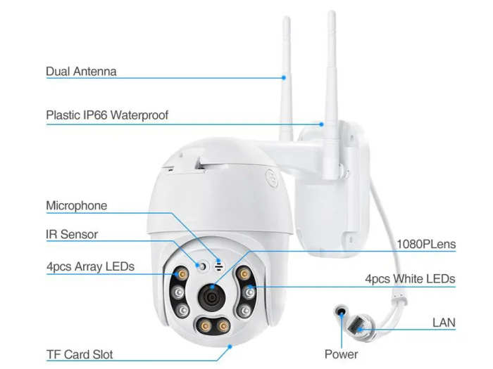 5MP WiFi Security Camera Support Onvif
