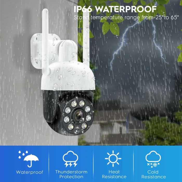 4MP WiFi Outdoor Security Camera Waterproof