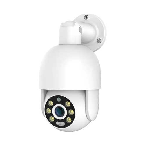 8MP POE PT Camera with Red and Blue Alarm Lighting