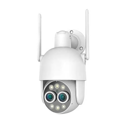 8X Zoom PTZ Wireless IP Camera with Dual Lens 2.8mm to 12mm