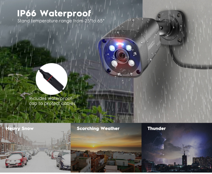 8MP PoE IP Camera Metal Case Support Waterproof