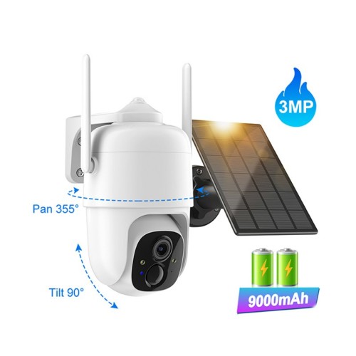 3MP Solar Powered Camera WiFi Security Camera