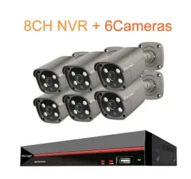 4K 8MP POE Camera System Support Vehicle Human detection