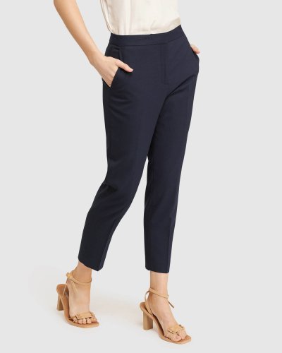 CHARLA WOOL STRETCH SUIT TROUSERS